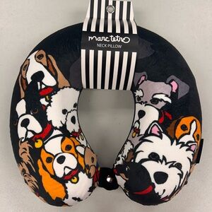Marc Tetro Dog Print Neck Pillow
